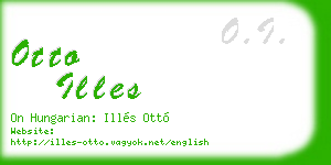 otto illes business card