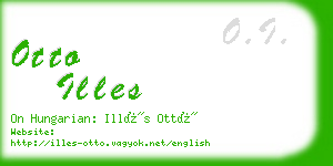 otto illes business card